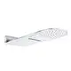 KLUDI-A-QA-Kopfbrause-Regen-Schwall-abgerundet-300mm-breit-chrom-weiss-6488091-00 gallery number 1